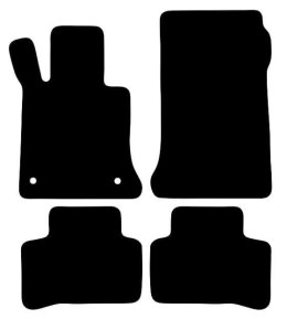 Dywaniki Ciemny brąz do Mercedes GLK X204 (2008-2012) Design