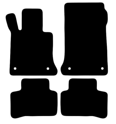 Dywaniki Ciemny brąz do Mercedes GLK X204 (2012-2015) Design