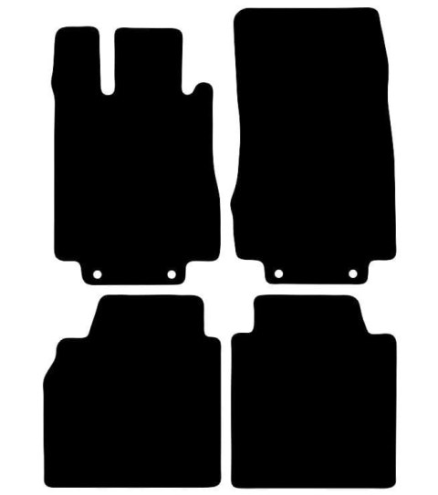 Dywaniki Ciemny brąz do Mercedes S Klasa W220 Long (1998-2005) Design
