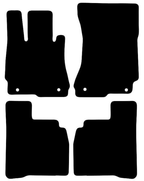Dywaniki Ciemny brąz do Mercedes S Klasa W221 Long (2005-2013) Design