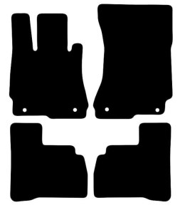 Dywaniki Ciemny brąz do Mercedes S Klasa W221 Short (2005-2013) Design