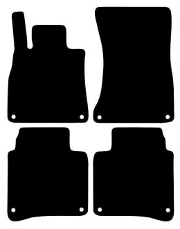 Dywaniki Ciemny brąz do Mercedes S Klasa W222 Long (2013-2020) Design