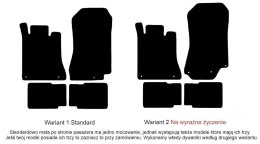 Dywaniki Ciemny brąz do Mercedes SL R129 (1989-2001) Design