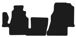 Dywaniki Ciemny brąz do Mercedes Sprinter W903-W905 (2000-2006) Design Przód