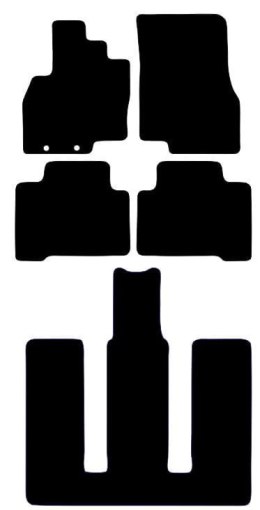 Dywaniki Ciemny brąz do Mitsubishi Grandis 6 os. (2004-2011) Design