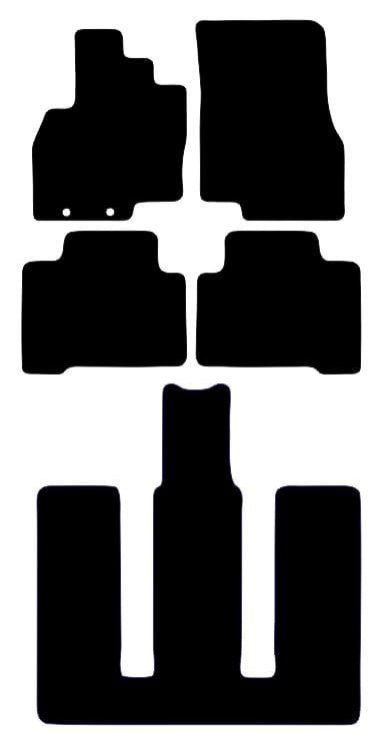 Dywaniki Ciemny brąz do Mitsubishi Grandis 6 os. (2004-2011) Design