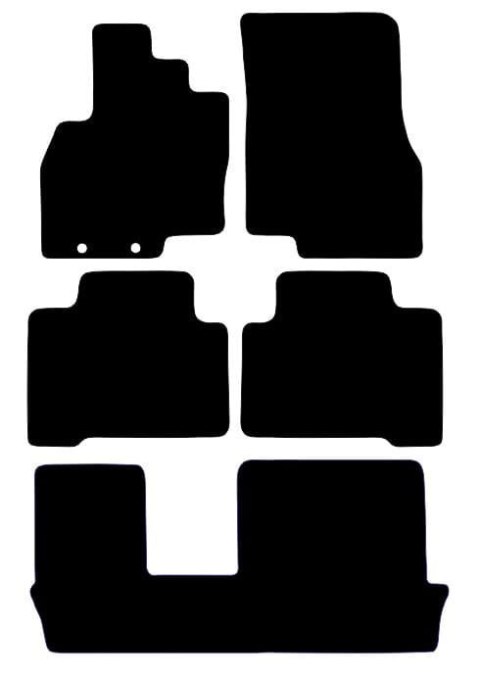 Dywaniki Ciemny brąz do Mitsubishi Grandis 7 os. (2004-2011) Design