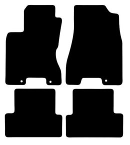 Dywaniki Ciemny brąz do Nissan II X-Trial T31 (2007-2013) Design