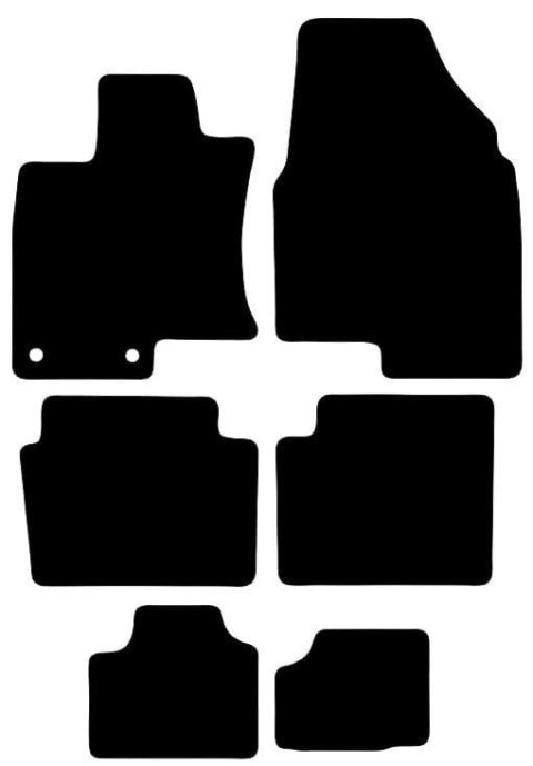 Dywaniki Ciemny brąz do Nissan Quashqai+2 (2008-2013) Design