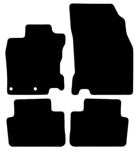 Dywaniki Ciemny brąz do Nissan Quashqai II (2013-2021) Design