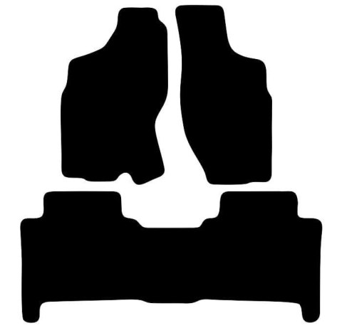 Dywaniki Ciemny brąz do Nissan Terrano II (1993-2006) Design