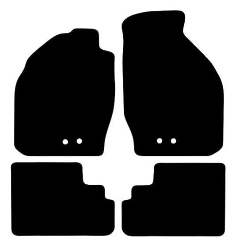 Dywaniki Ciemny brąz do Opel Agila A (2003-2007) Design