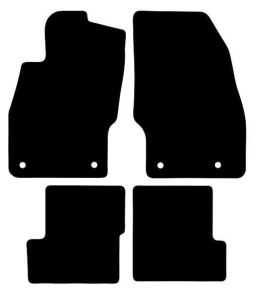 Dywaniki Ciemny brąz do Opel Corsa E (2014-2019) Design