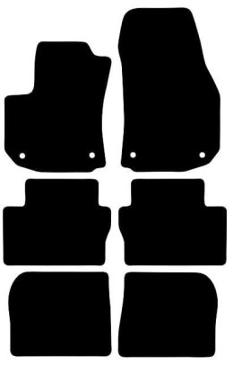 Dywaniki Ciemny brąz do Opel Zafira B 7 os. (2005-2014) Design