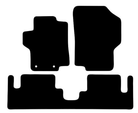 Dywaniki Ciemny brąz do Peugeot 1007 (2005-2009) Design