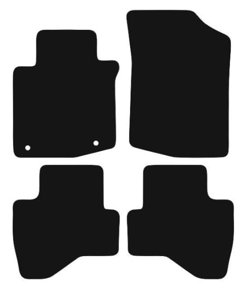 Dywaniki Ciemny brąz do Peugeot 107 (2009-2014) Design