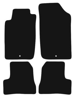 Dywaniki Ciemny brąz do Peugeot 206 CC (1999-2012) Design
