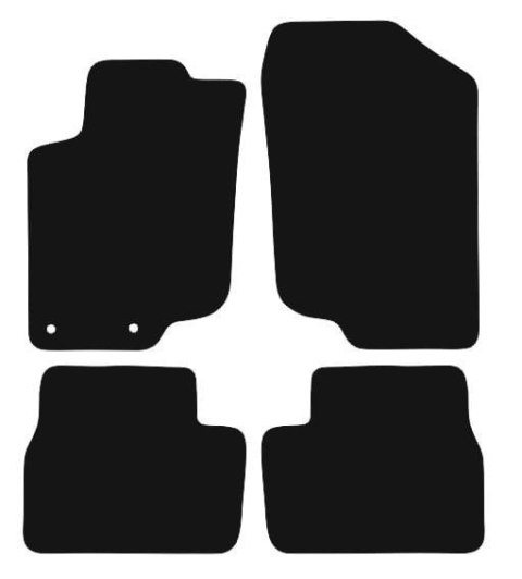 Dywaniki Ciemny brąz do Peugeot 207 (2006-2012) Design