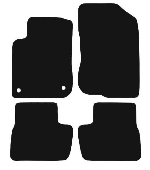 Dywaniki Ciemny brąz do Peugeot 208 I (2012-2019) Design