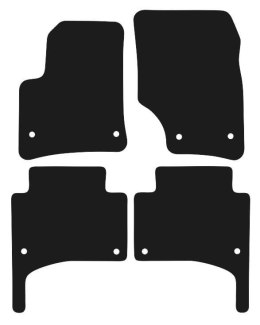 Dywaniki Ciemny brąz do Porsche Cayenne I (2002-2010) Design