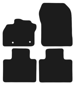 Dywaniki Ciemny brąz do Renault Zoe (2012- Design