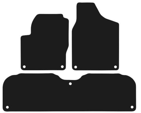 Dywaniki Ciemny brąz do Seat Alhambra I 5 os. (1996-2010) Design