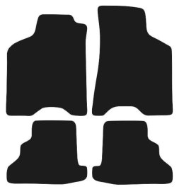 Dywaniki Ciemny brąz do Seat Arosa (1997-2005) Design