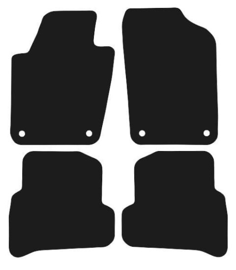 Dywaniki Ciemny brąz do Seat Ibiza IV (2008-2017) Design