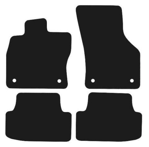 Dywaniki Ciemny brąz do Seat Leon III 5d (2012-2020) Design