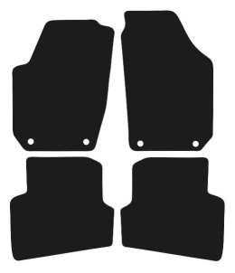 Dywaniki Ciemny brąz do Skoda Fabia II (2007-2014) Design