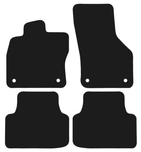 Dywaniki Ciemny brąz do Skoda Octavia III (2012-2020) Design