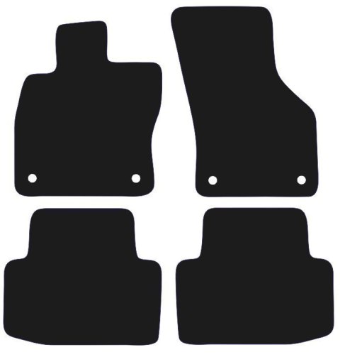 Dywaniki Ciemny brąz do Skoda Octavia IV (2020- Design