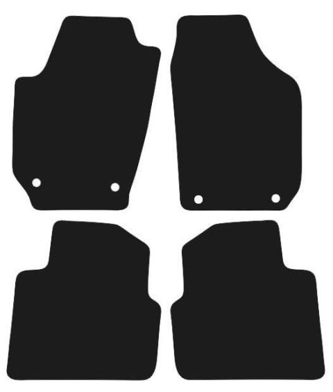 Dywaniki Ciemny brąz do Skoda Roomster (2006-2015) Design