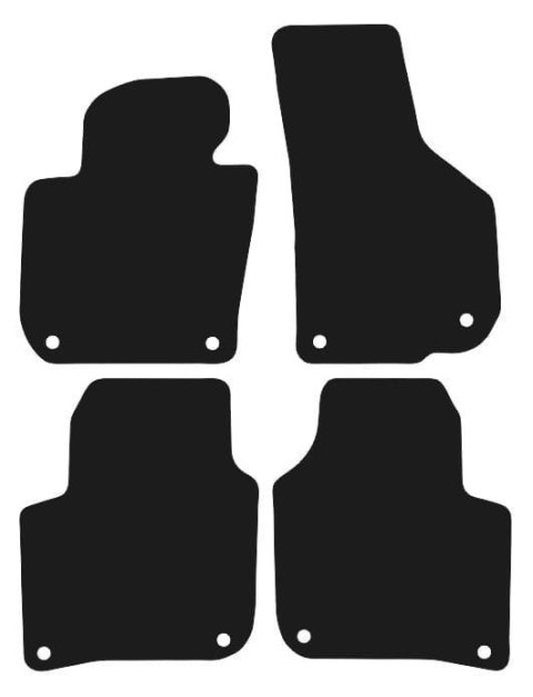 Dywaniki Ciemny brąz do Skoda Superb II (2008-2015) Design