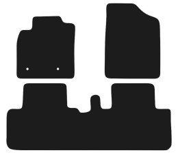 Dywaniki Ciemny brąz do Toyota Avensis Verso 5 os. (2001-2006) Design