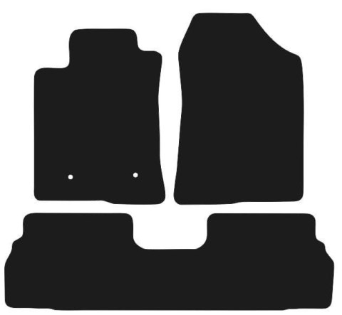 Dywaniki Ciemny brąz do Toyota Corolla Verso II 5 os. (2004-2009) Design