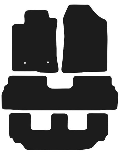 Dywaniki Ciemny brąz do Toyota Corolla Verso II 7 os. (2004-2009) Design