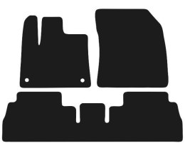 Dywaniki Ciemny brąz do Toyota Proace City (2019- Design