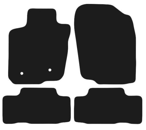 Dywaniki Ciemny brąz do Toyota RAV4 III (2006-2013) Design