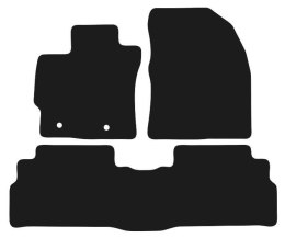 Dywaniki Ciemny brąz do Toyota Verso (2013-2018) Design