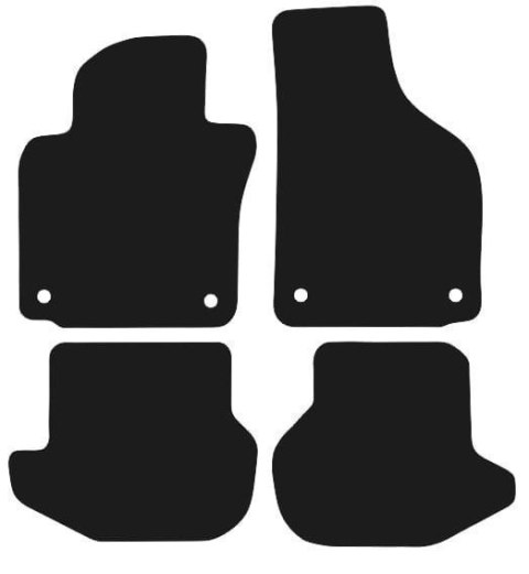 Dywaniki Ciemny brąz do VW EOS (2005-2015) Design