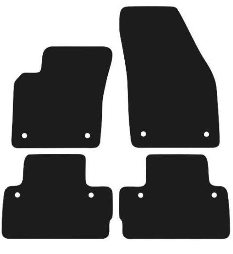 Dywaniki Ciemny brąz do Volvo C30 (2006-2012) Design