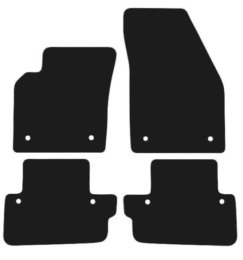 Dywaniki Ciemny brąz do Volvo C70 II (2005-2013) Design