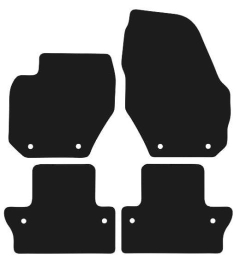 Dywaniki Ciemny brąz do Volvo V60 I (2011-2018) Design